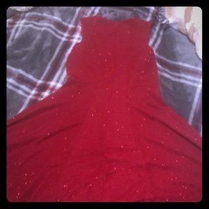 Red sparkly dress